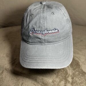 Pennsylvania Home Free Strapback Hat Gray Adjustable‎ Baseball Cap Heart Patch